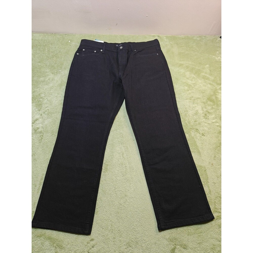 Member's Mark Mens 40x30 Black Jeans Straight Fit Premium Stretch Denim NWT